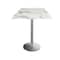 Holland Bar Stool Co 42 Tall OD214 St Steel Table Base w22 Dia Foot, 36x36 Square White Marble Top, IndoorOutdoor OD214-2242SSODS36SQWM - alternate 1